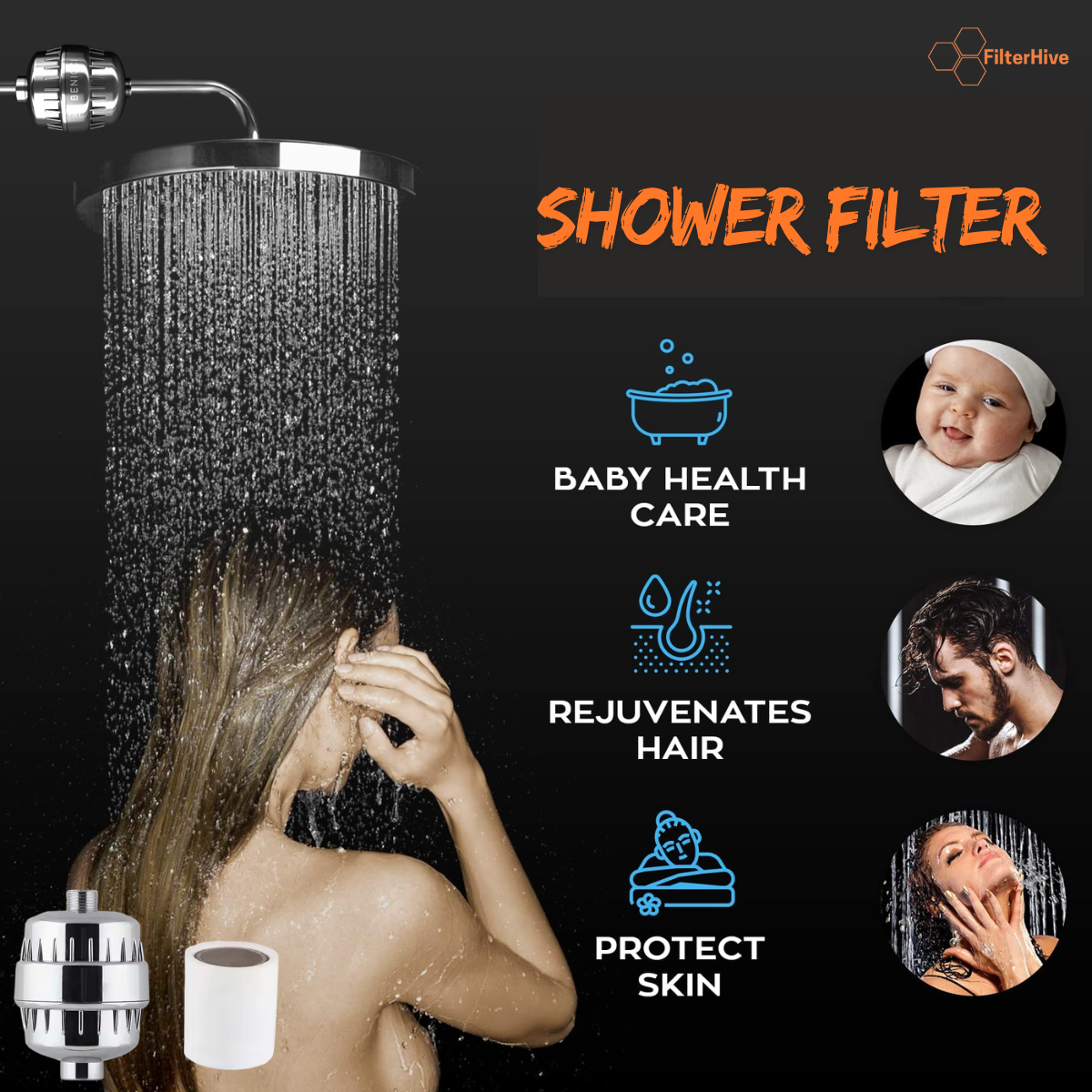 Shower Filter Replacement Cartridge